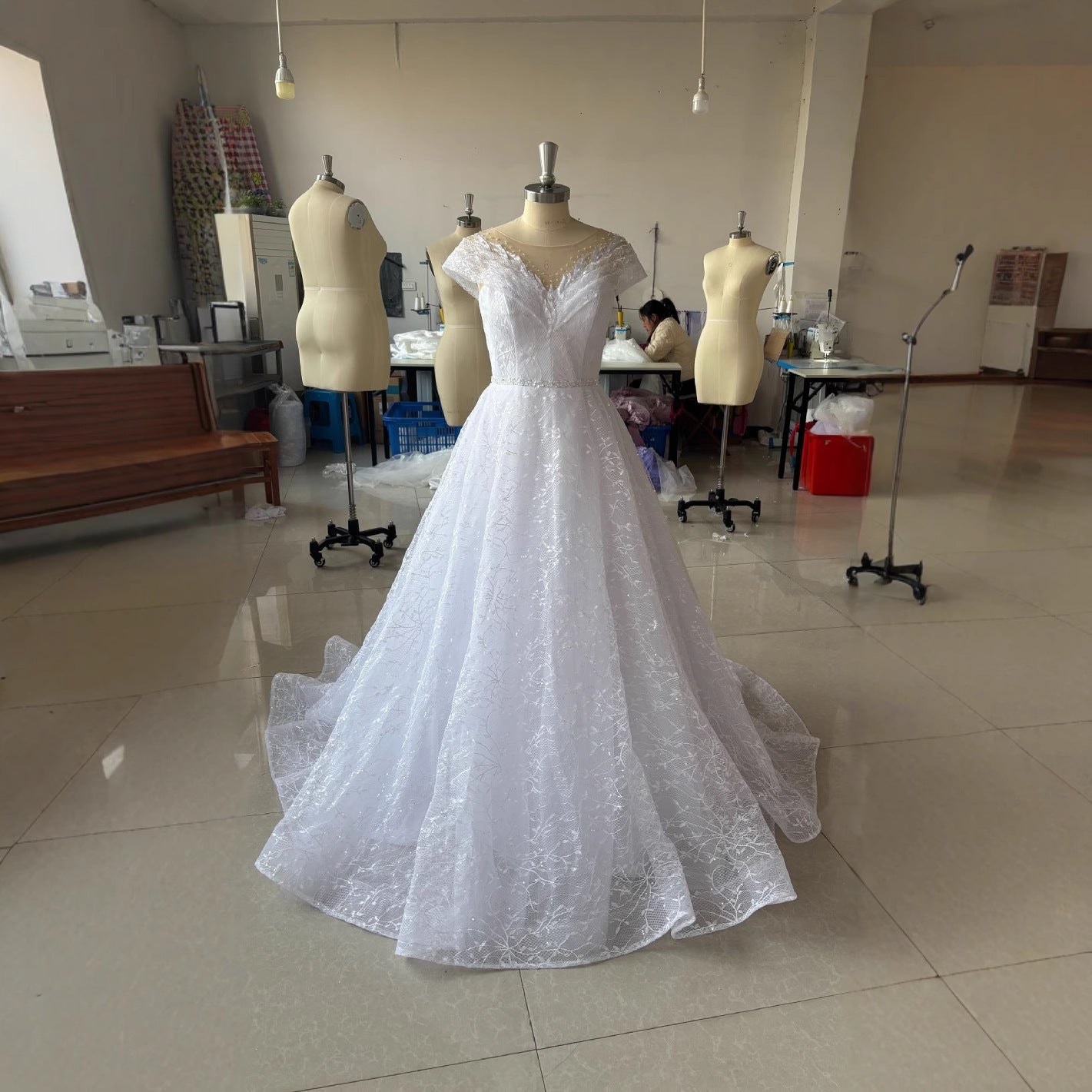Romantic Off-Shoulder Bridal Look