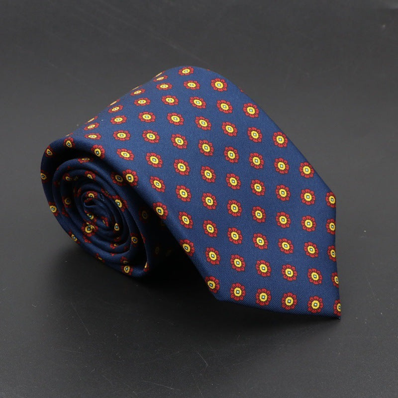 Super Soft Bohemian Silk Tie Men’s Fashion 75mm Necktie